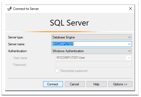 连接到 sql 服务器