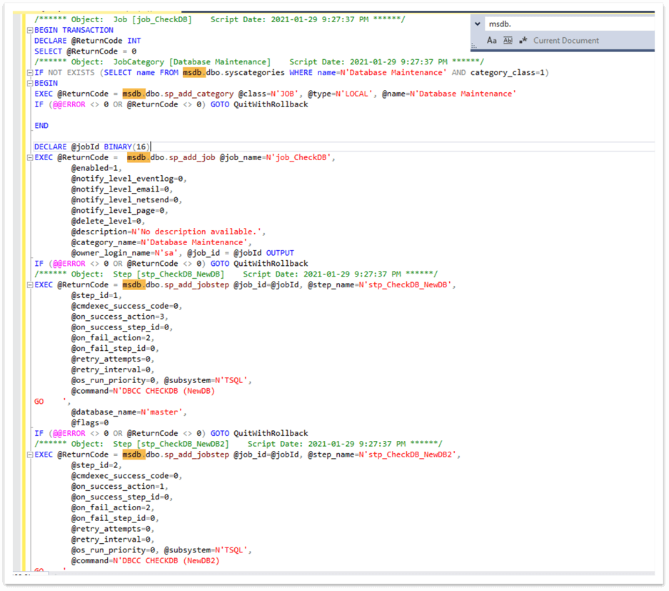 sql代理工作代码